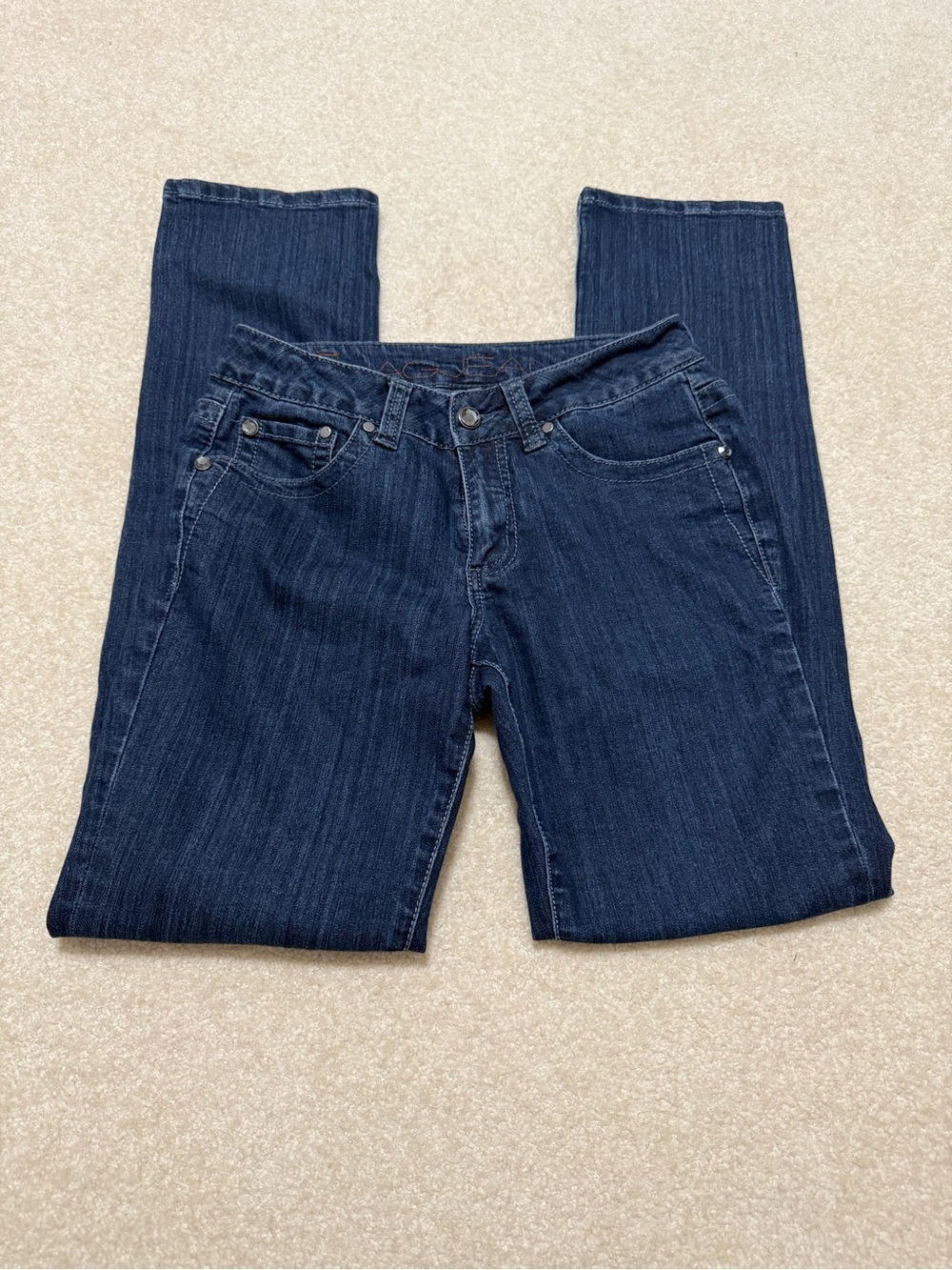 Jag Dark Blue Jeans,6, Straight-Leg & Low Rise Jeans